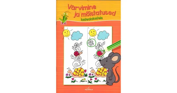 Hiireke värvimine ja mõistatused lasteaialastele.