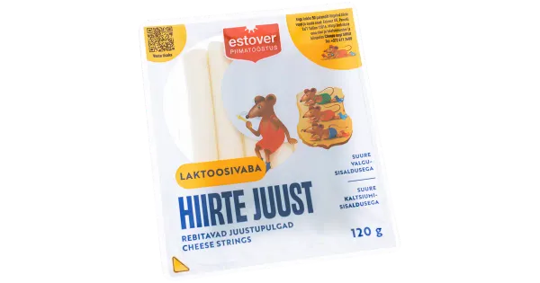 Hiirte Juust juustupulgad, laktoosivaba, 120 g