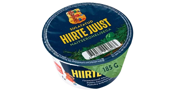 Hiirte Sulatatud Juust maitserohelisega 185g
