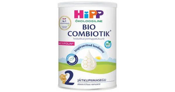 HiPP 2 Organic Combiotic jätkupiimasegu, 6k, 800g