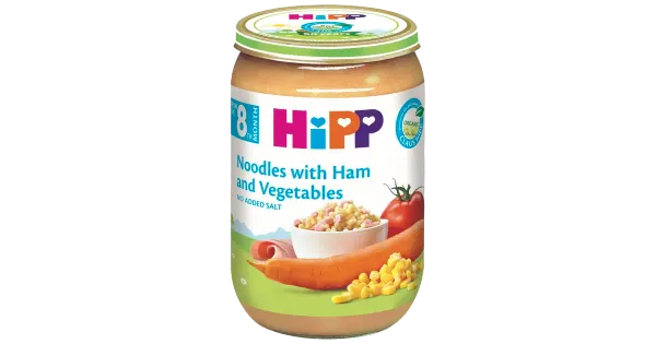 Hipp aedvilja-nuudliroog singiga öko, 220g, alates 8-elukuust