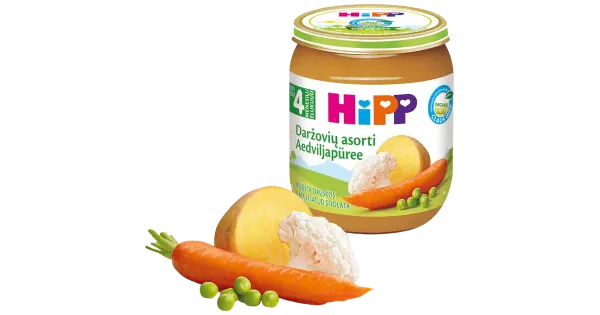 Hipp aedviljapüree 4 kuud, gluteenivaba