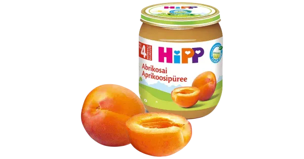 Hipp aprikoosipüree 125 g, alates 4-elukuust, gluteenivaba