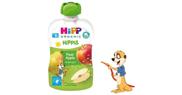 Hipp Hippis pirni- ja õunapüree 100 g, öko, alates 4-elukuust