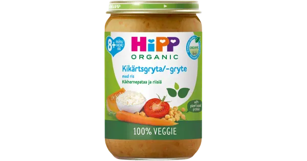 Hipp kikerhernepada riisiga 8 k 220g