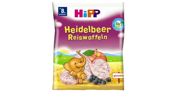 Hipp mustika riisivahlid 30 g, öko, alates 8-elukuust