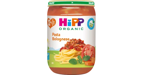 Hipp Pasta Bolognese mahe, 220g, alates 12-elukuust