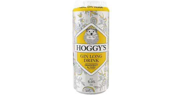 Hoggys Gin Long Drink Grapefruit&Yuzu muu alkohoolne jook 5%vol 500ml