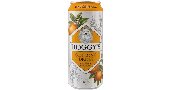 Hoggys Gin Long Drink Orange&Rosemary muu alkohoolne jook 5%vol 500 ml