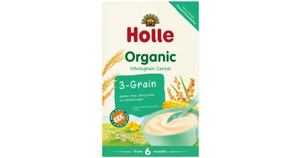 Holle täistera 3-viljapuder, 250 g 6k+