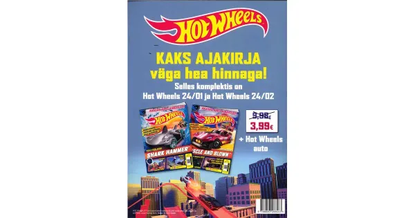 Hot Wheels ajakirjade komplekt