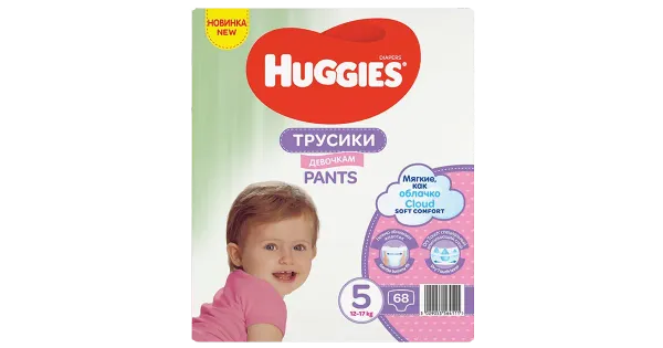 Huggies püksmähkmed Pants 5 Box Girl 12-17kg, 68tk