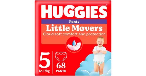 Huggies püksmähkmed Pants Little Movers 5 Box Boy 12-17kg 68tk
