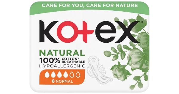 Hügieeniside Kotex Natural Normal 8tk