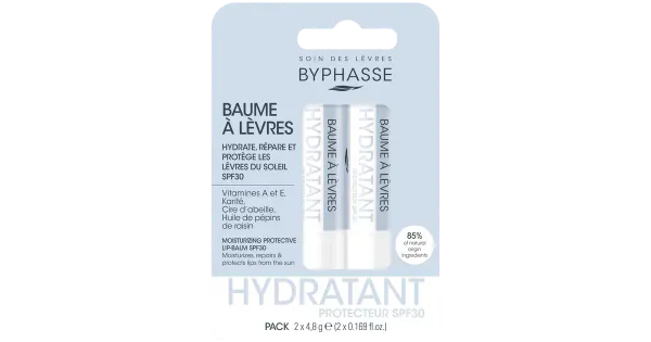 Huulepalsam byphasse kaitsev spf30 2tk