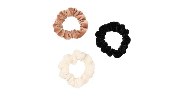 Ibero juuksekumm Scrunchie samet 3tk