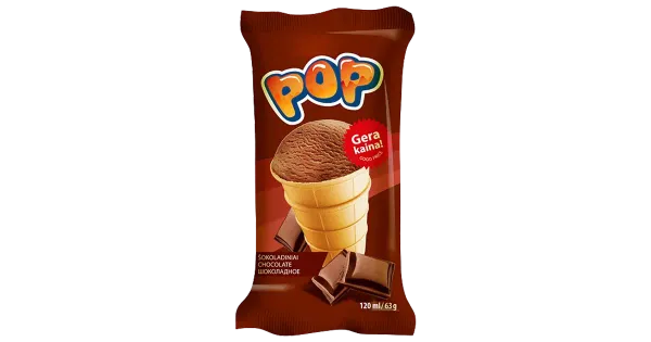 Iceco Pop Šokolaadimaitseline Jäätis 120 ml/63 g