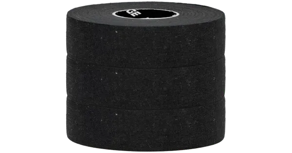 Jäähokikepi teip 25mmx20m must 3 rulli