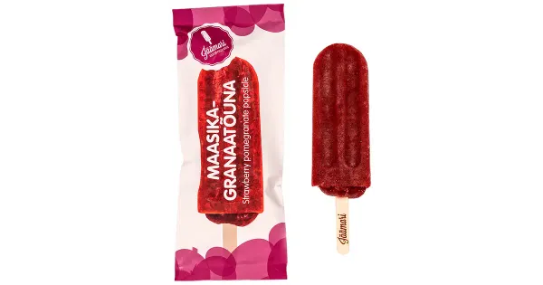 Jäämari Maasika-Granaatõuna pulgajäätis 80 g