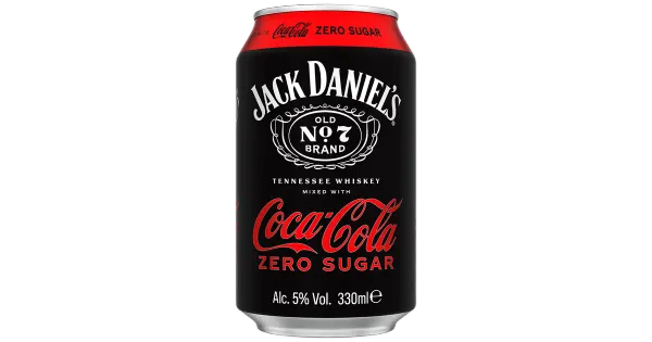 Jack Daniel's & Coca-Cola Zero suhkruvaba muu alkohoolne jook 5%vol 330ml
