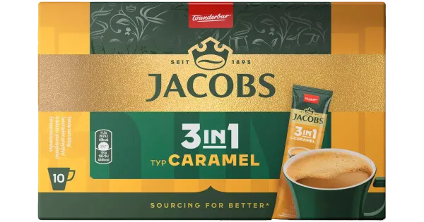 Jacobs Inst 3in1 caramel 10 x 16,9 g