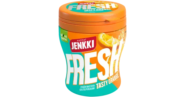 Jenkki Fresh apelsinimaitseline ksülitooliga närimiskumm, 70 g