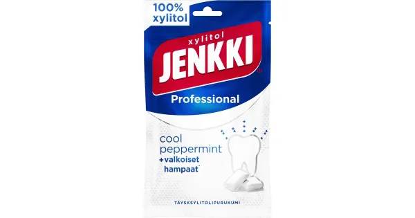 Jenkki Professional Cool Peppermint ksülitoliga närimiskummid 80g