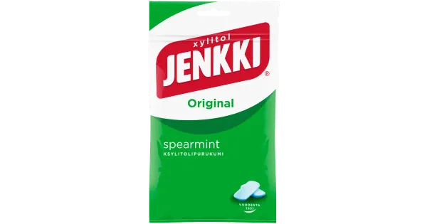 Jenkki Spearmint närimiskummid ksülitoliga 100g