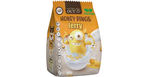 Gluteenivabad meemaitselised teraviljahelbed, JERRY, 375 g
