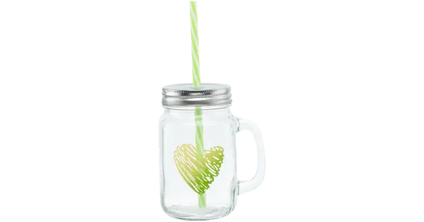 Joogipurk 0,45l Süda roheline