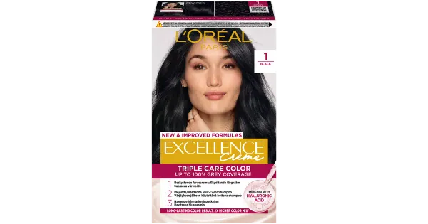 Juuksevärv Loreal Excellence Creme 1 Black