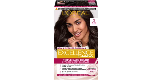 Juuksevärv Loreal Excellence Creme 2 Black Brown