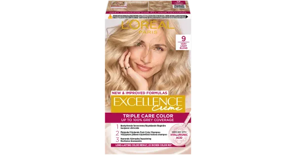 Juuksevärv Loreal Excellence Creme 9 Very Light Blonde