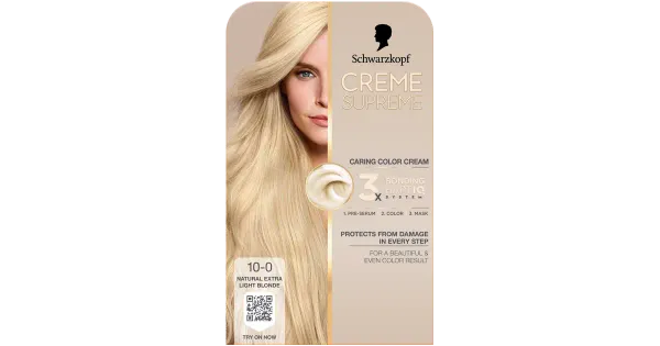 Juuksevärv Schwarzkopf Creme Supreme 10-0 Natural Extra Light Blonde