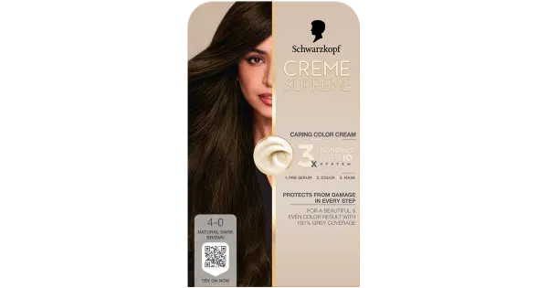 Juuksevärv Schwarzkopf Creme Supreme 4-0 Natural Dark Brown