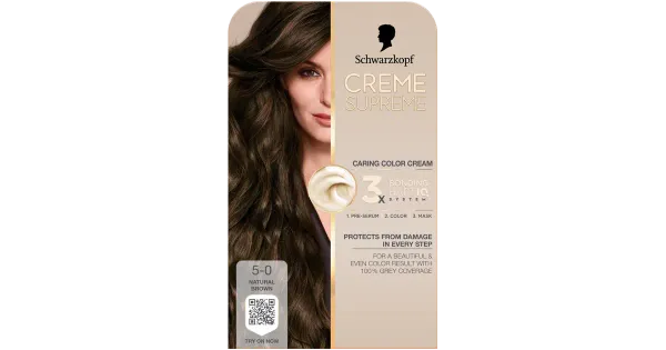 Juuksevärv Schwarzkopf Creme Supreme 5-0 Natural Brown