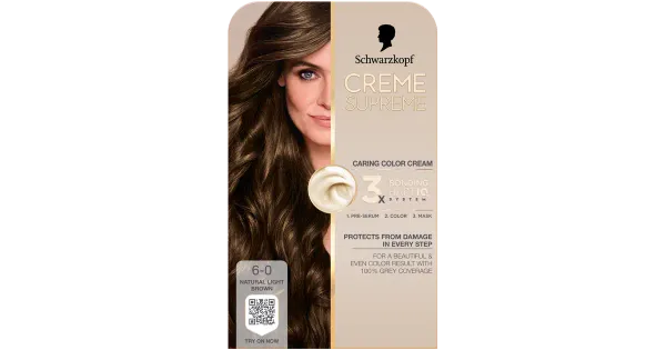 Juuksevärv Schwarzkopf Creme Supreme 6-0 Natural Light Brown