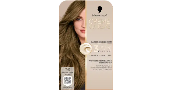 Juuksevärv Schwarzkopf Creme Supreme 7-0 Natural Dark Blonde