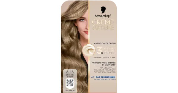 Juuksevärv Schwarzkopf Creme Supreme 8-16 Cool Ash Blonde