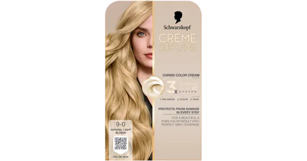 Juuksevärv Schwarzkopf Creme Supreme 9-0 Natural Light Blonde