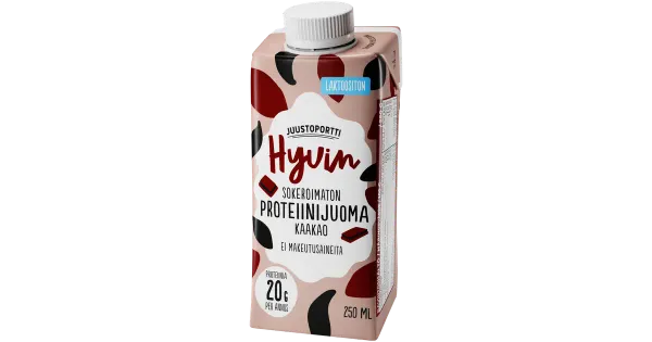 Juustoportti Hyvin proteiinijook kakao 250 ml