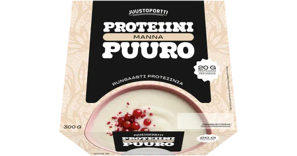Juustoportti proteiiniga mannapuder, 300 g