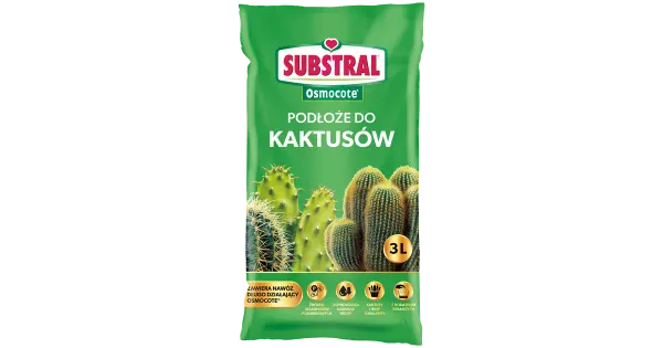 Kaktuste muld 3 L+ Osmocote