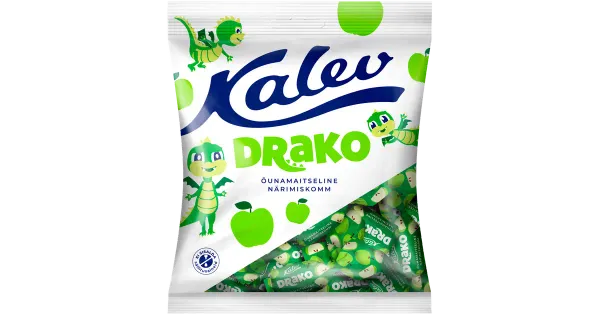 Kalev Draakon õunamaitseline närimiskompvekid 110 g