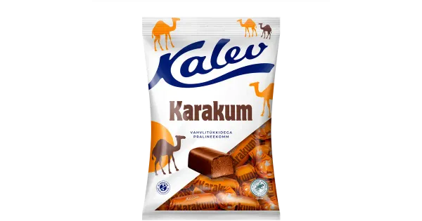 KALEV KARAKUM PRALINEEKOMPVEKID 175G