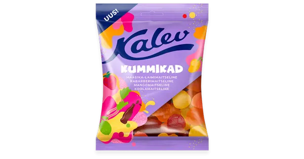 Kalev Kummikad rõõmsate kummikommide segu 120g