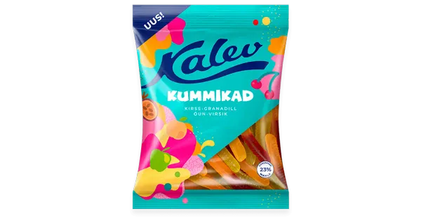 Kalev Kummikad ussikujuliste kummikommide segu 120g
