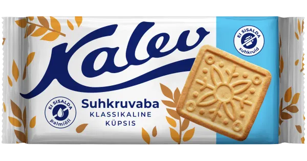 Kalev suhkruvaba klassikaline vormiküpsis 163g