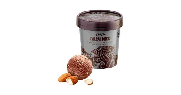 Kalevipoeg Piimašokolaadi-koorejäätis mandlitükkidega 0,5L/270 g