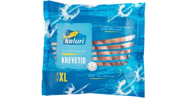 Kaluri Keedetud koorimata krevetid 70/90 500 g